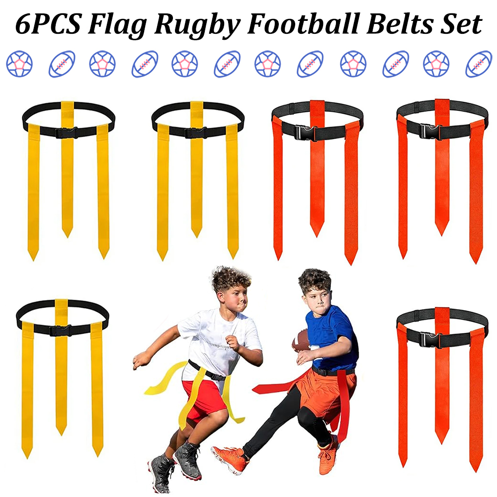 Sports Equipment Kids - Set di 6 Cinture per Flag