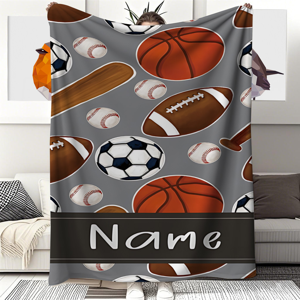 Sports Equipment With Names - 1 Coperta sportiva con nome personalizzato