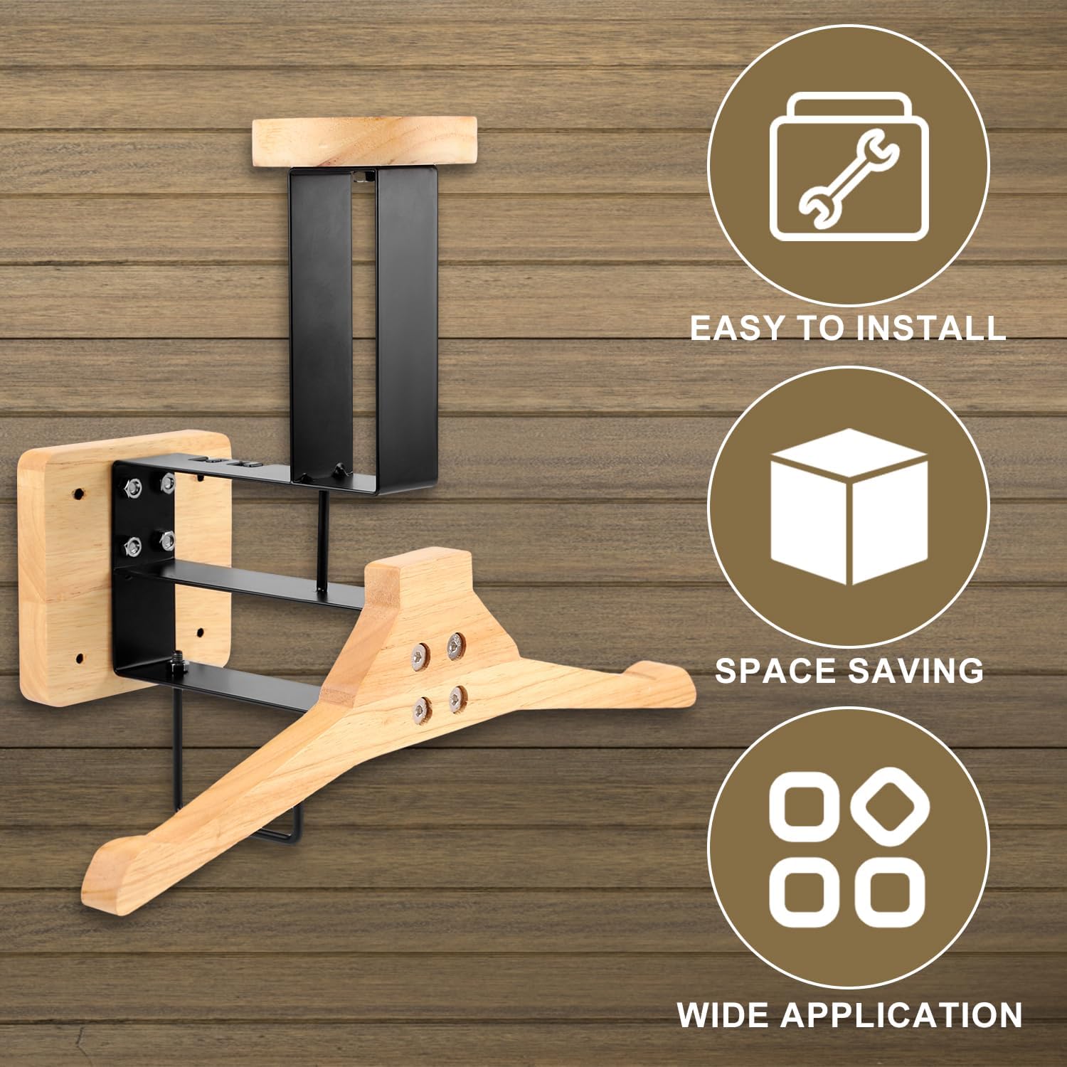 Sports Equipment Holder - ​ Supporto da parete in legno