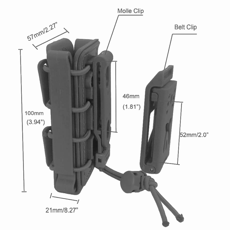 Borsa Tattica Molle da 9mm con - Sports Equipment Holder recensione e prezzo